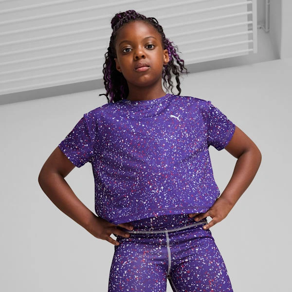 ¡PUMA TRAIN FAVORITE! Camiseta corta para niños grandes: ¡entrenamiento y estilo en uno! ¡Corre y juega con PUMA!